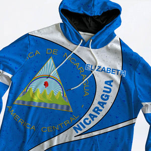 Nicaragua Flag Personalized Hoodie, I'm Not Yelling I'm Nicaraguan