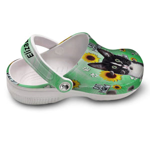 Cat Lovers Personalized Clogs Shoes With Photo And Your Name