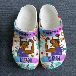 LPN Strong Personalized Clogs Shoes For LPN