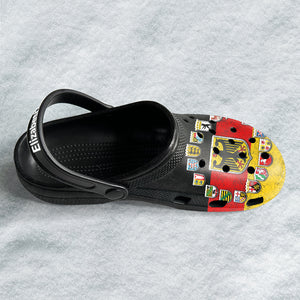 Germany Customized Clogs Shoes With German Flag With State Coat Of Arms