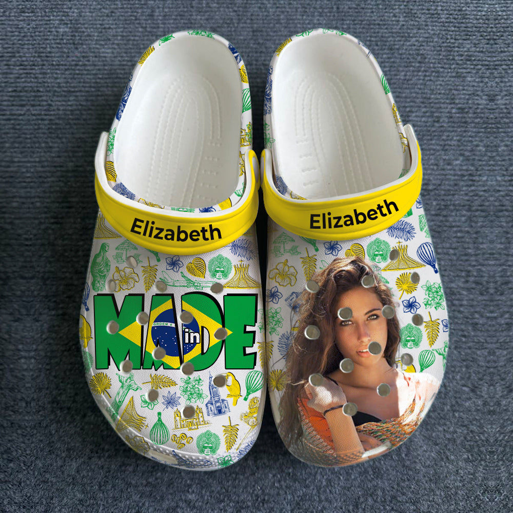 Made In Brazil Customized Clogs Shoes With Your Picture