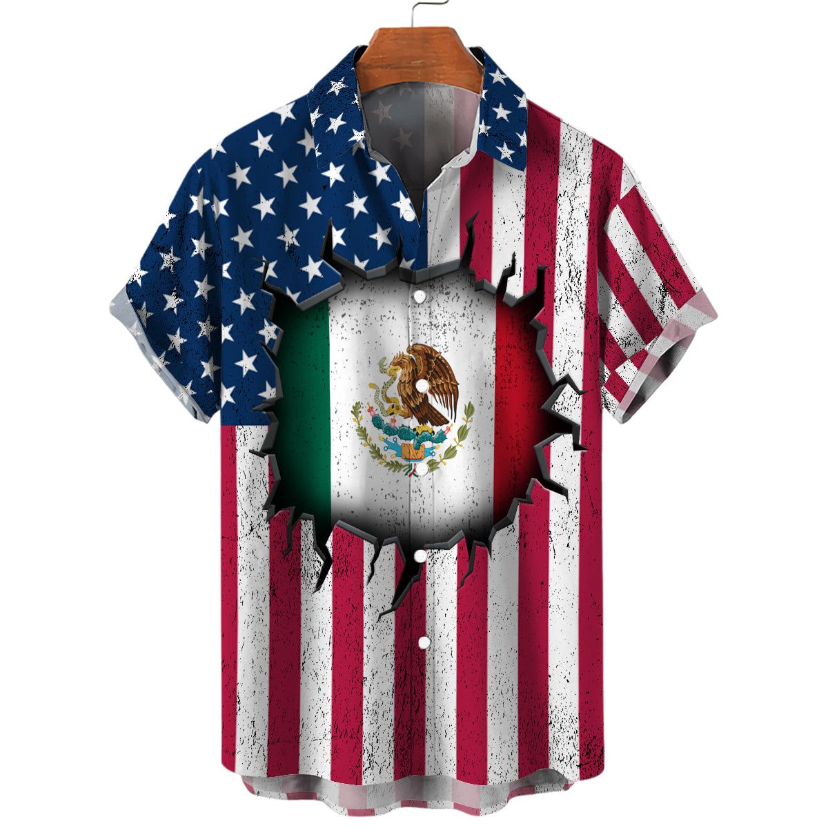 A Mexican American Style Hawaiian Shirt