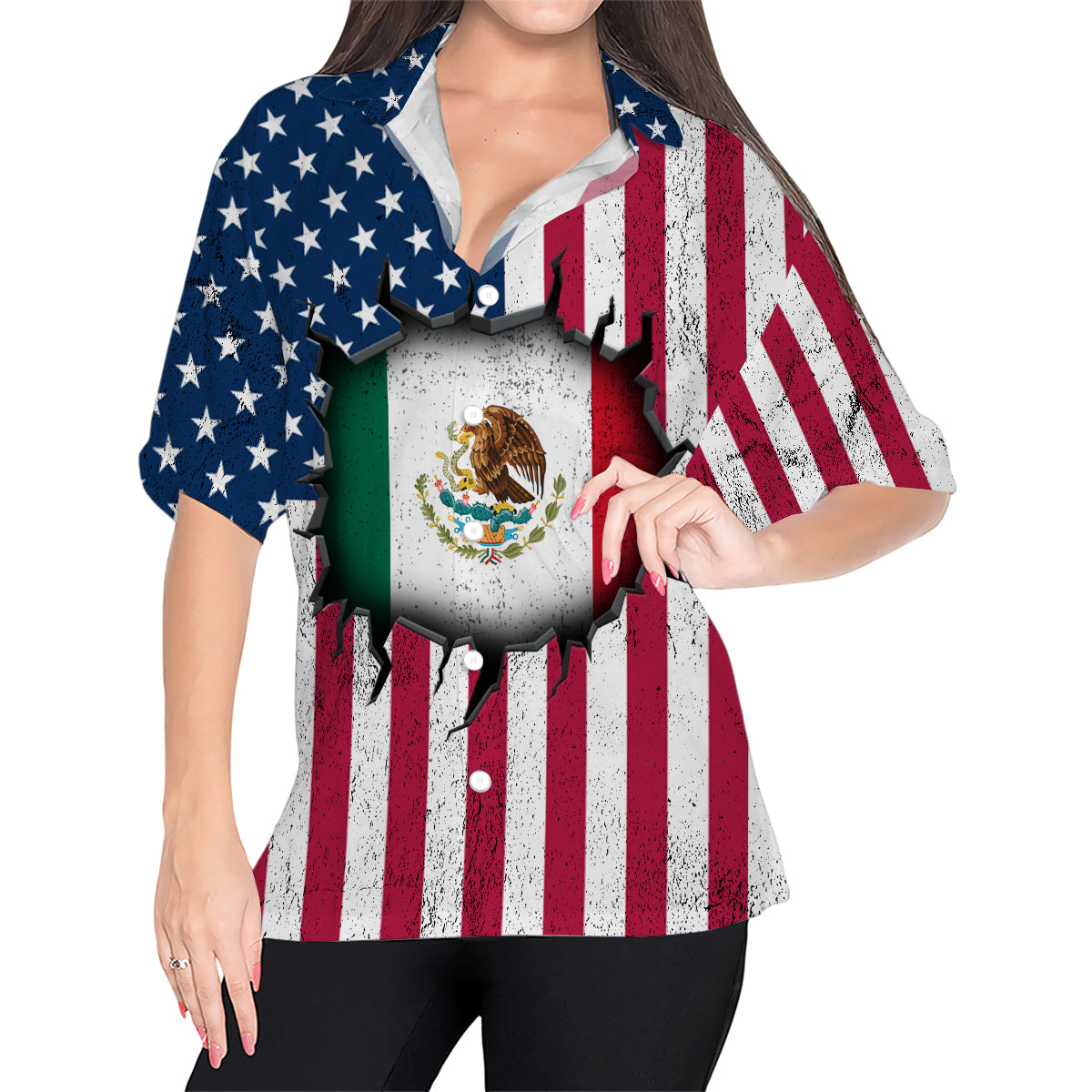 A Mexican American Style Hawaiian Shirt