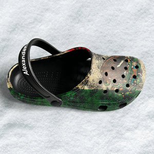 Customized Mexico Flag Clog Shoes With Your Name