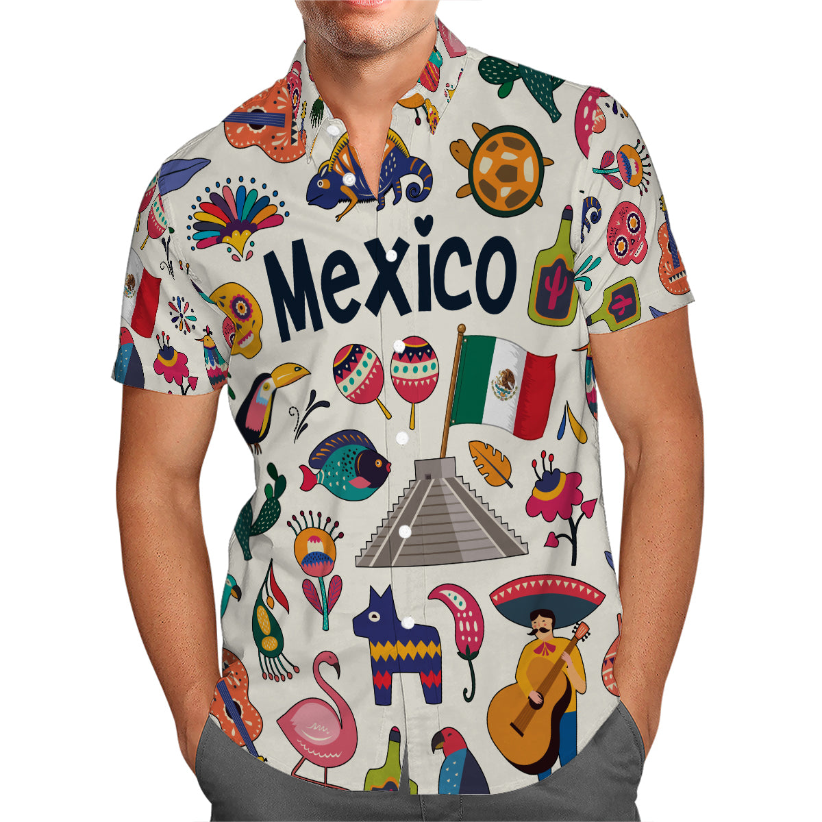 Mexico Hawaiian Shirt For Vacation And Travel Lovers
