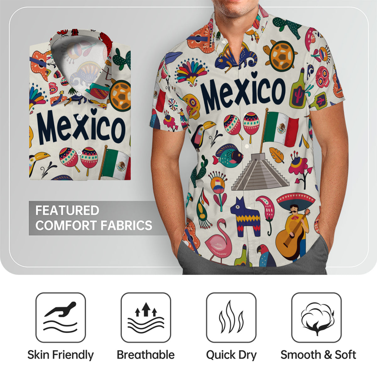 Mexico Hawaiian Shirt For Vacation And Travel Lovers