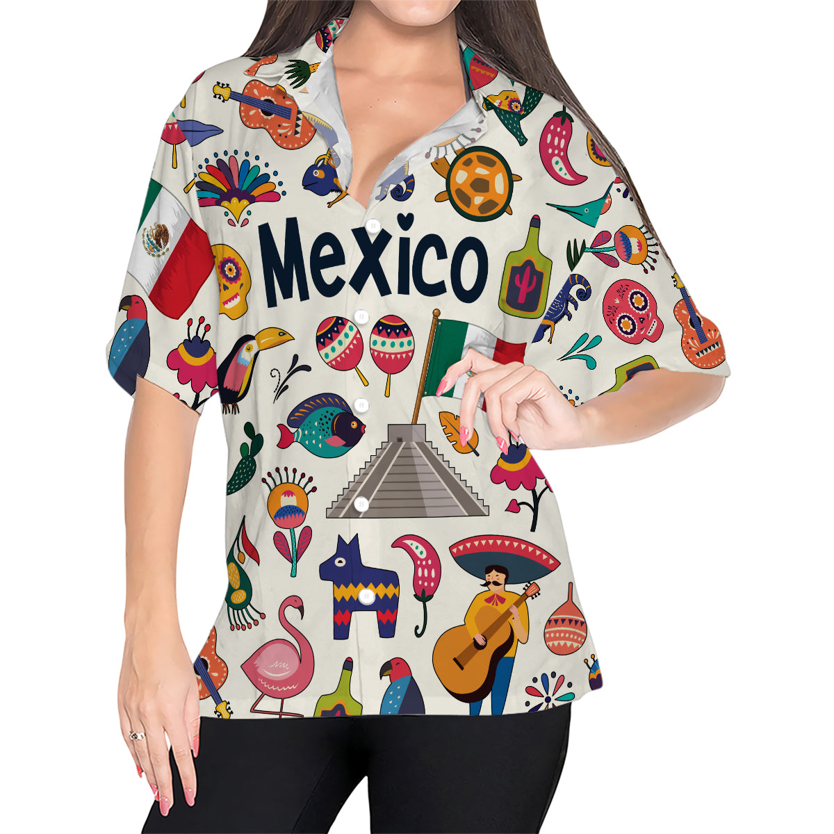 Mexico Hawaiian Shirt For Vacation And Travel Lovers