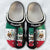 Mexico Personalized Clogs Shoes With A Half Flag