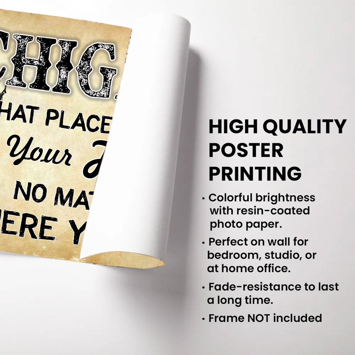 Michigan That Place Forever In Your Heart Horizontal Poster