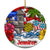 Personalized Puerto Rico Christmas Ceramic Ornament