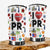 Custom I Love Puerto Rico With Symbols Tumbler