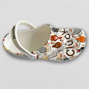 Custom Chicken Cluck Clogs Shoes For Chicken Lover