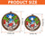 Custom Puerto Rico Suncatcher Ornament With Coqui