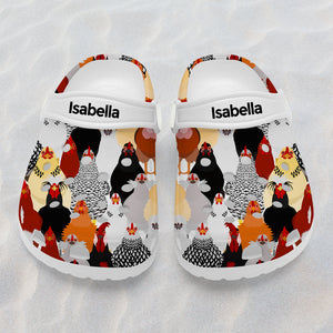 Chicken Kids Clogs Shoes Personalized With Your Name
