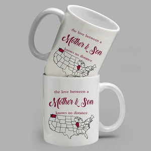 Washington Illinois The Love Between Mom And Son Mug