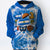 Nicaragua Flag Hoodie With Symbols Tie Dye