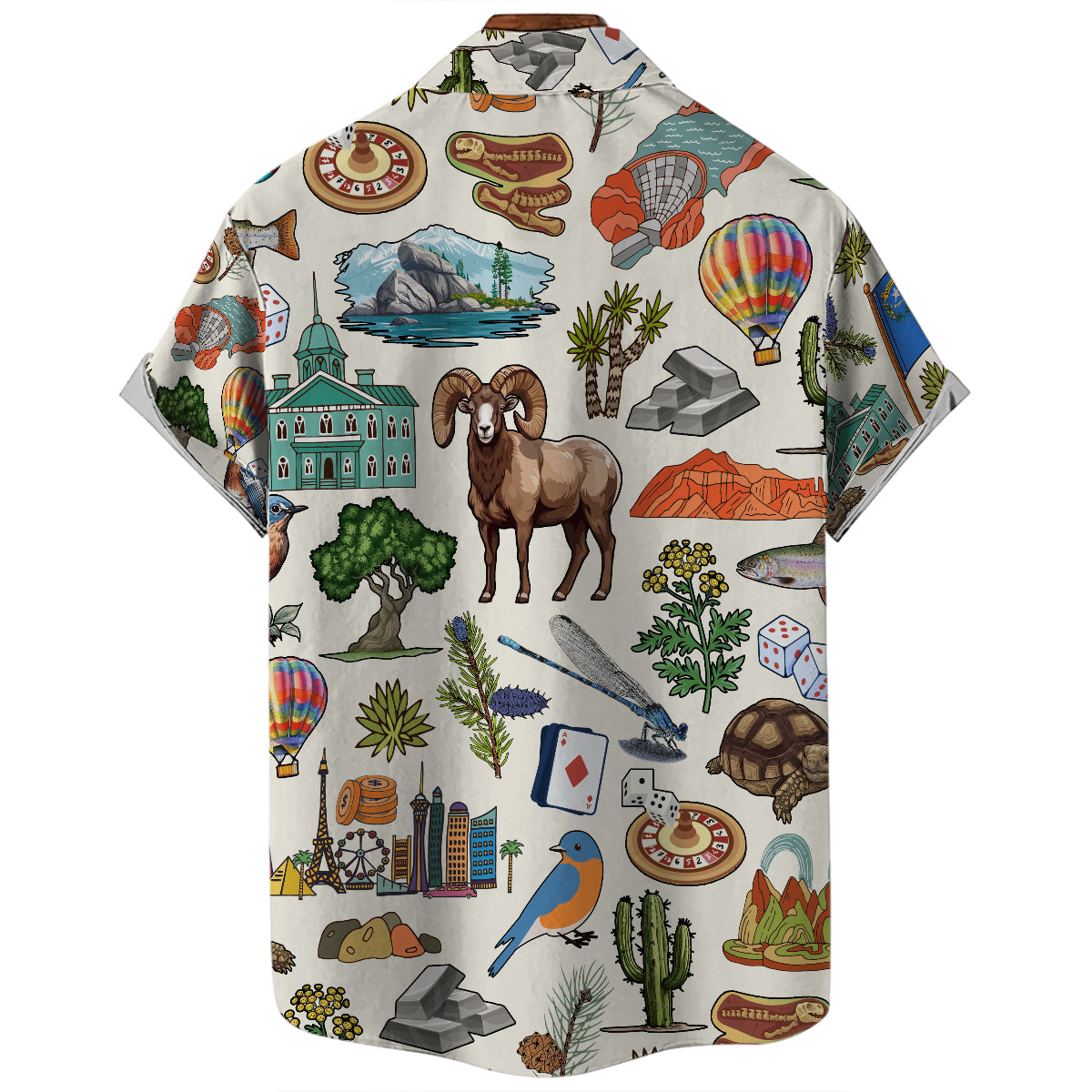 Nevada Hawaiian Shirt For Vacation And Travel Lovers