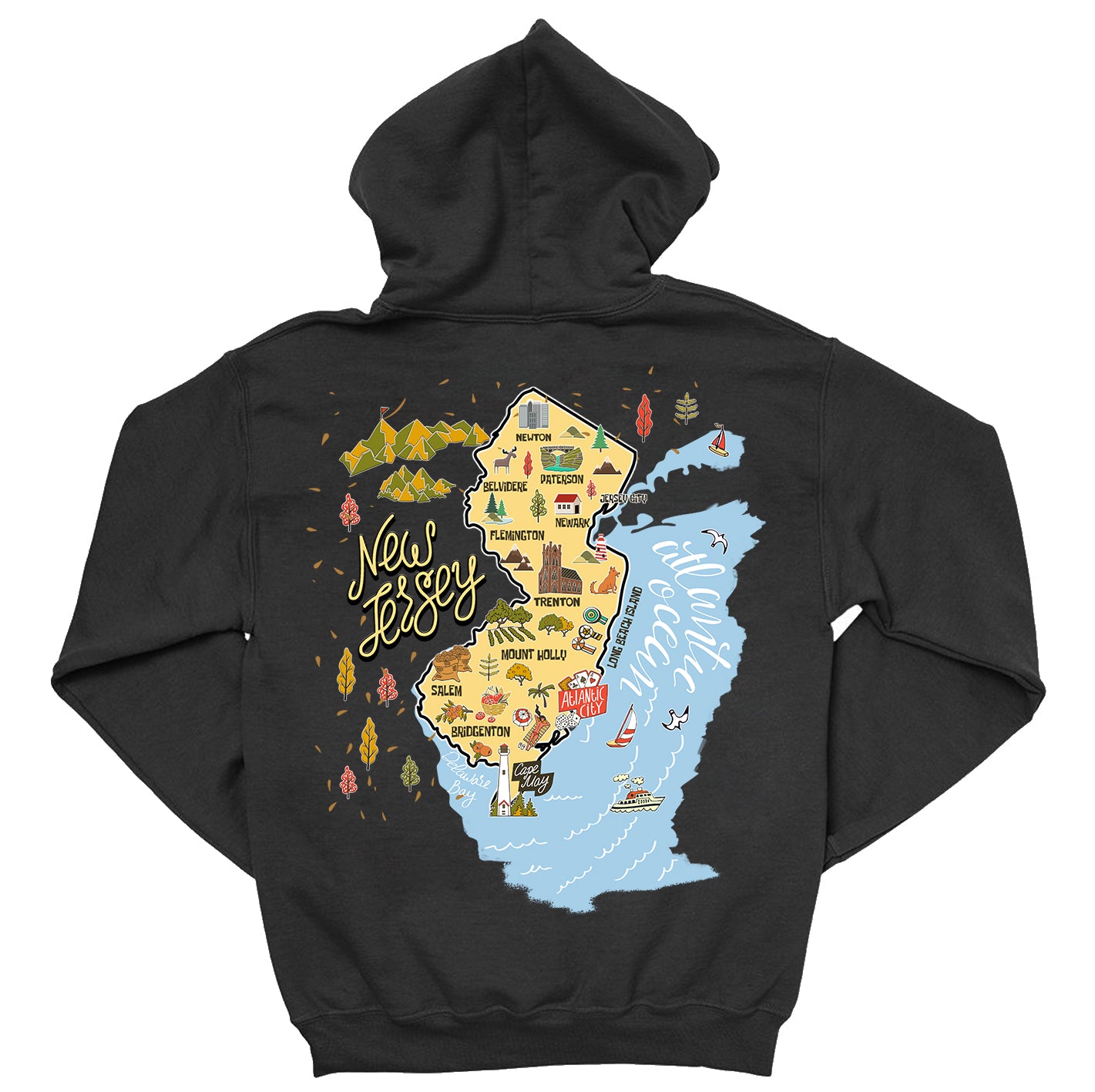 New Jersey Map Gift T-shirt