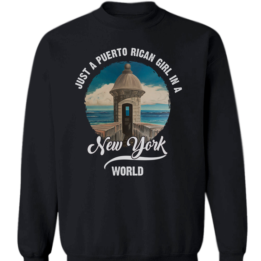 Just A Puerto Rican Girl In A New York World T-shirt
