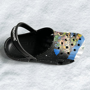 Nicaragua Personalized Clogs Shoes With Cartoon Symbols