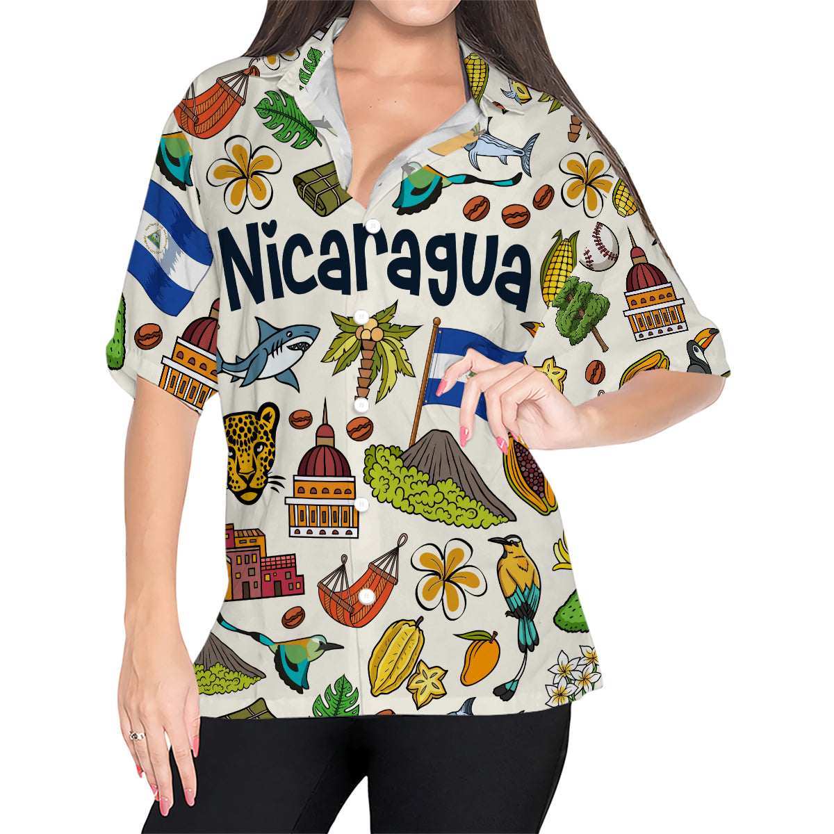 Nicaragua Hawaiian Shirt For Vacation And Travel Lovers
