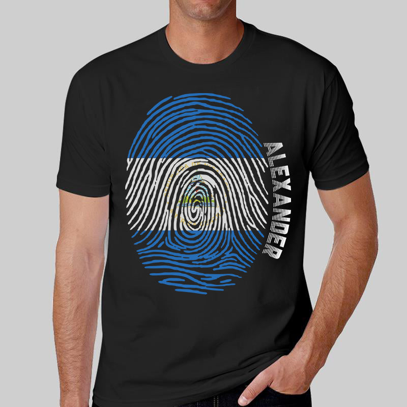 Personalized Nicaragua T-shirt With Pride