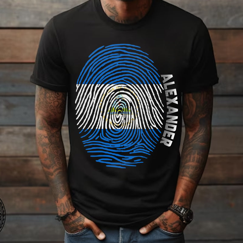 Personalized Nicaragua T-shirt With Pride