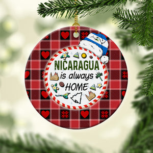 Nicaragua Is Always Home Circle Ornament