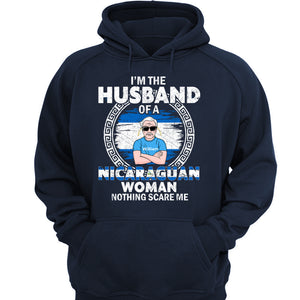  Custom Nicaragua T-shirt For Your Husband, I'm The Husband Of A Nicaragua Woman