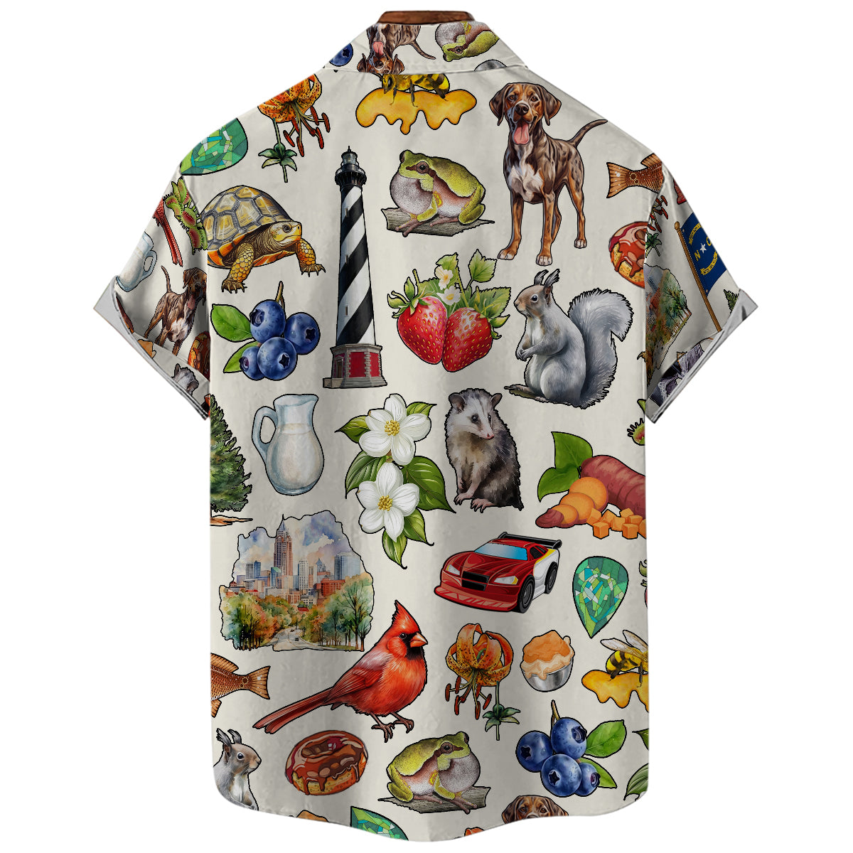 North Carolina Hawaiian Shirt For Vacation And Travel Lovers