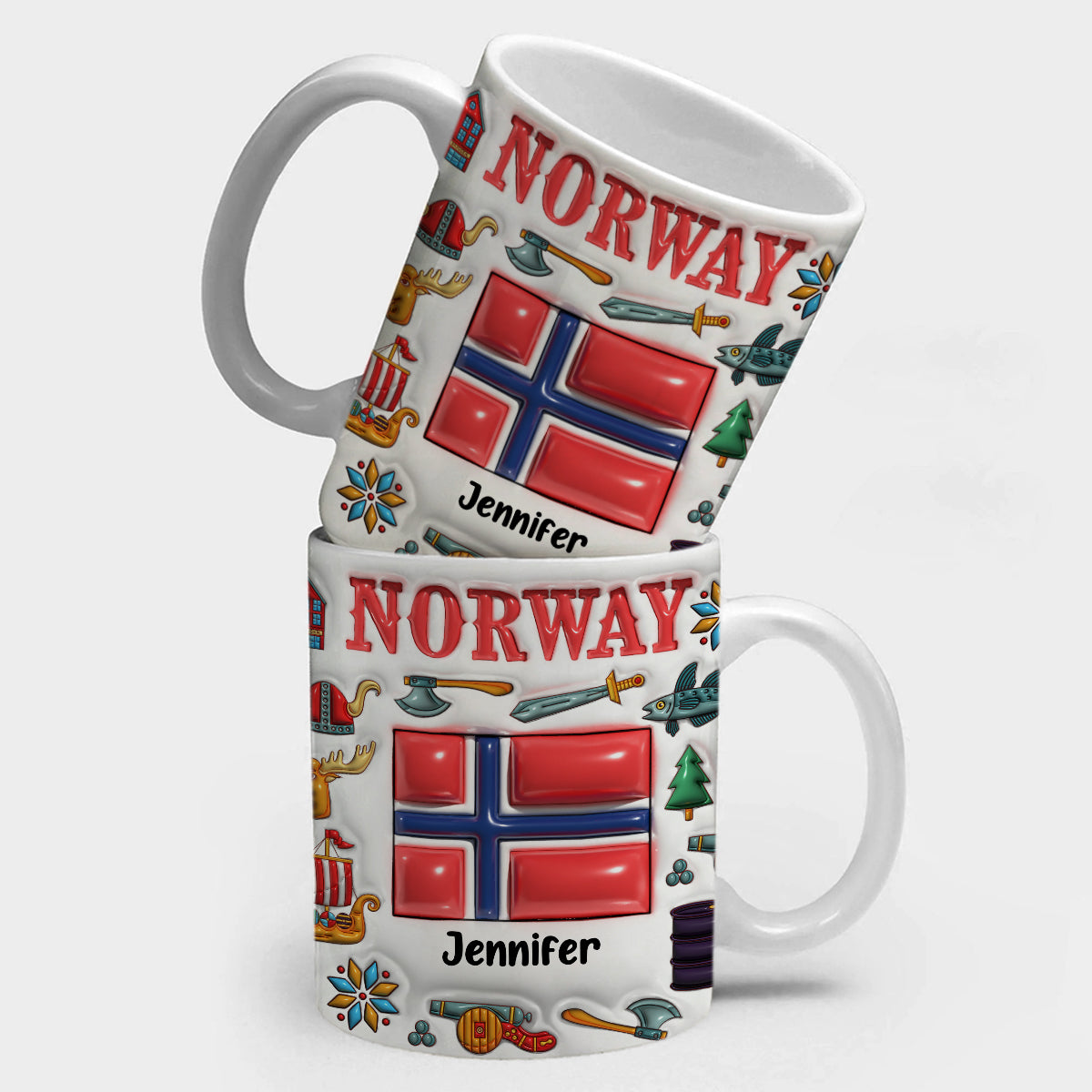 Custom Norway Coffee Mug Cup With Your Name