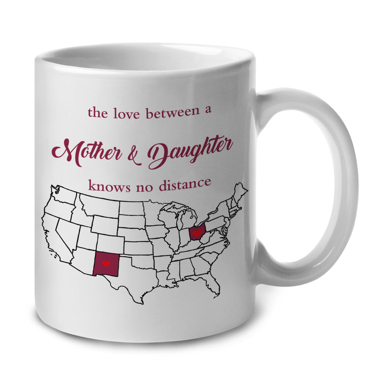 New Mexico Ohio Mother And Daughter Mug