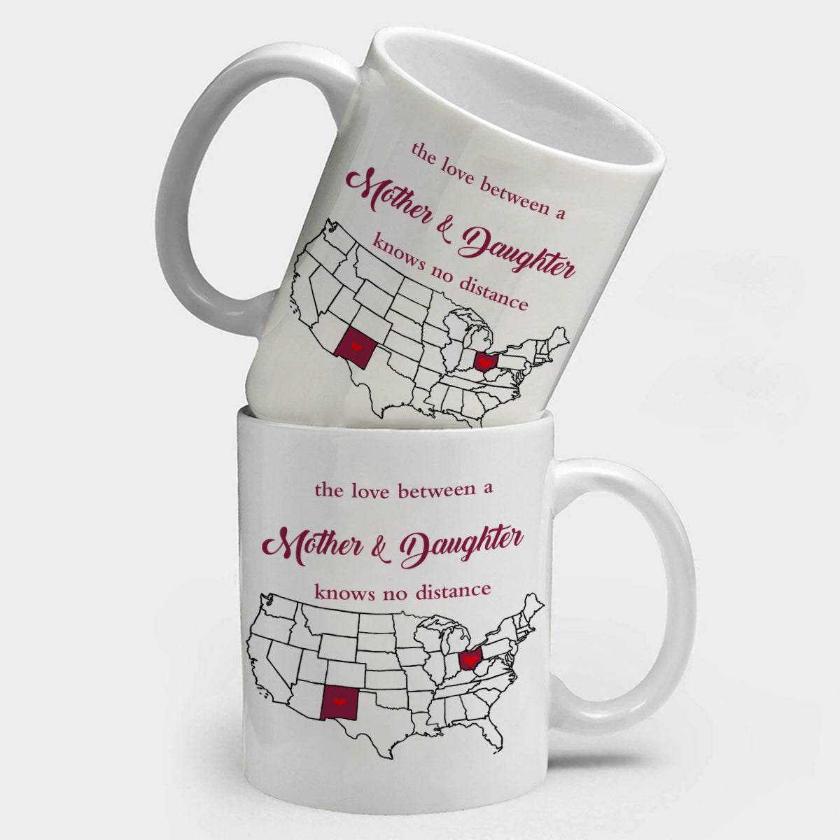 New Mexico Ohio Mother And Daughter Mug