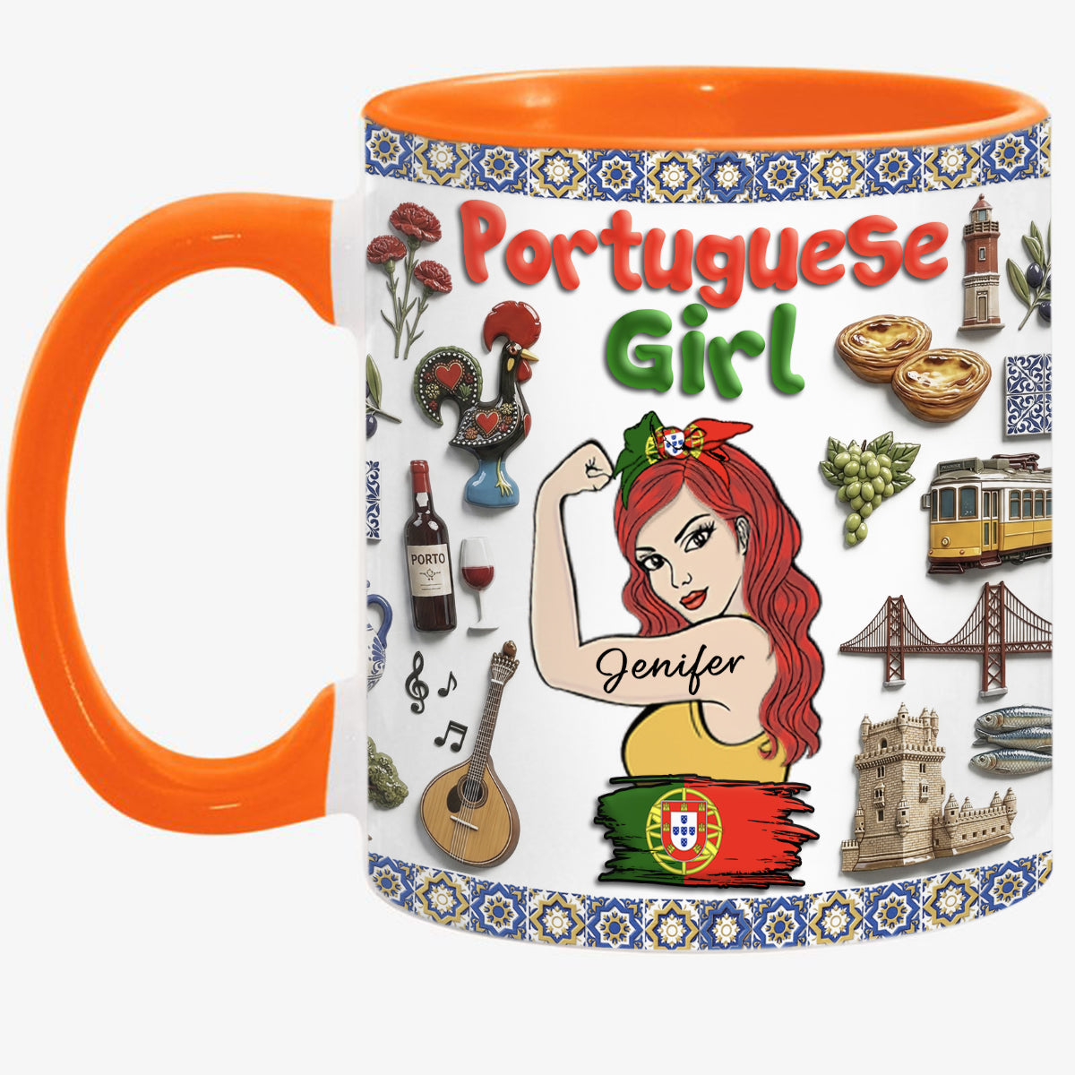 Custom Portuguese Girl Accent Mug