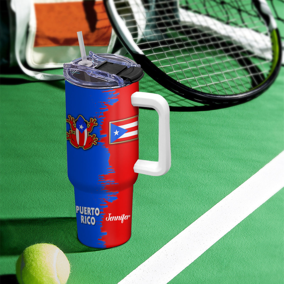 Custom Puerto Rican Pride 40oz Tumbler With Your Name