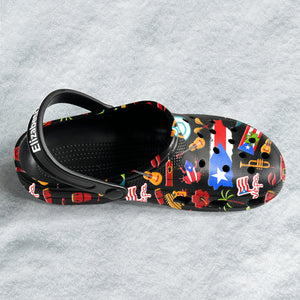 Puerto Rico Customized Clogs Shoes With Puerto Rican Flag And Symbols v2