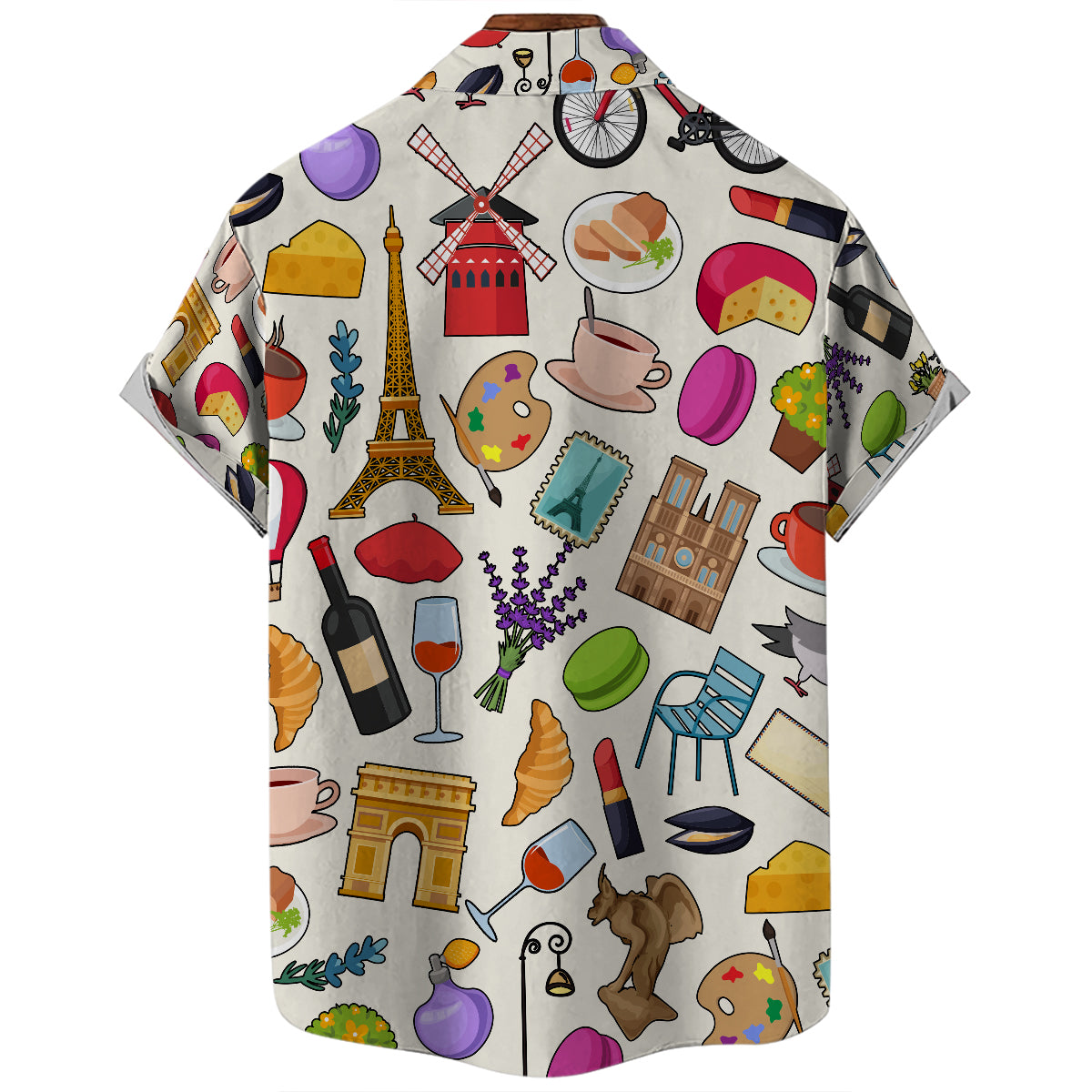Paris Hawaiian Shirt For Vacation And Travel Lovers