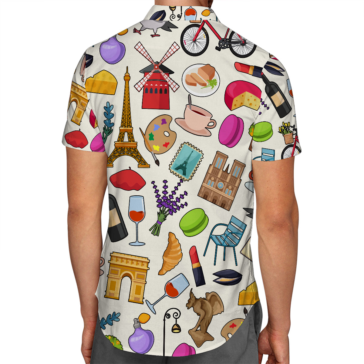 Paris Hawaiian Shirt For Vacation And Travel Lovers