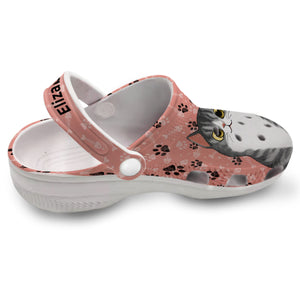 Personalized Cat Mom Clogs Shoes With Your Picture