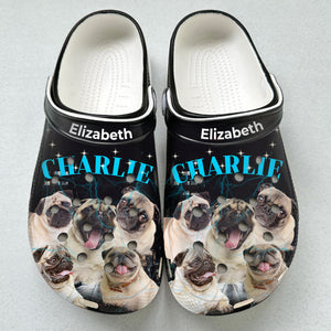 Personalized Dog Clogs Shoes With Bootleg Vintage Style