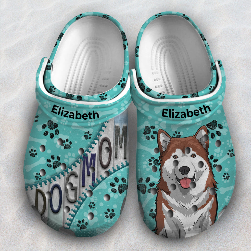 Personalized Dog Mom Clogs Shoes With Your Picture