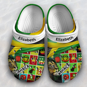 Personalized Jamaica Clogs Shoes With Beautiful Symbols