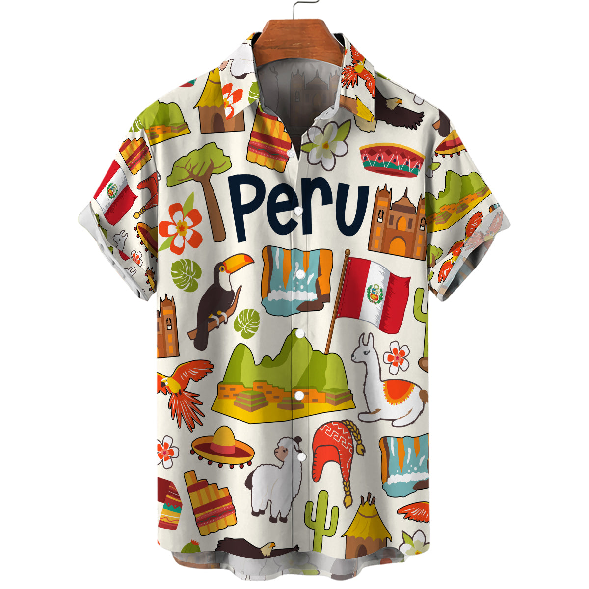 Peru Hawaiian Shirt For Vacation And Travel Lovers