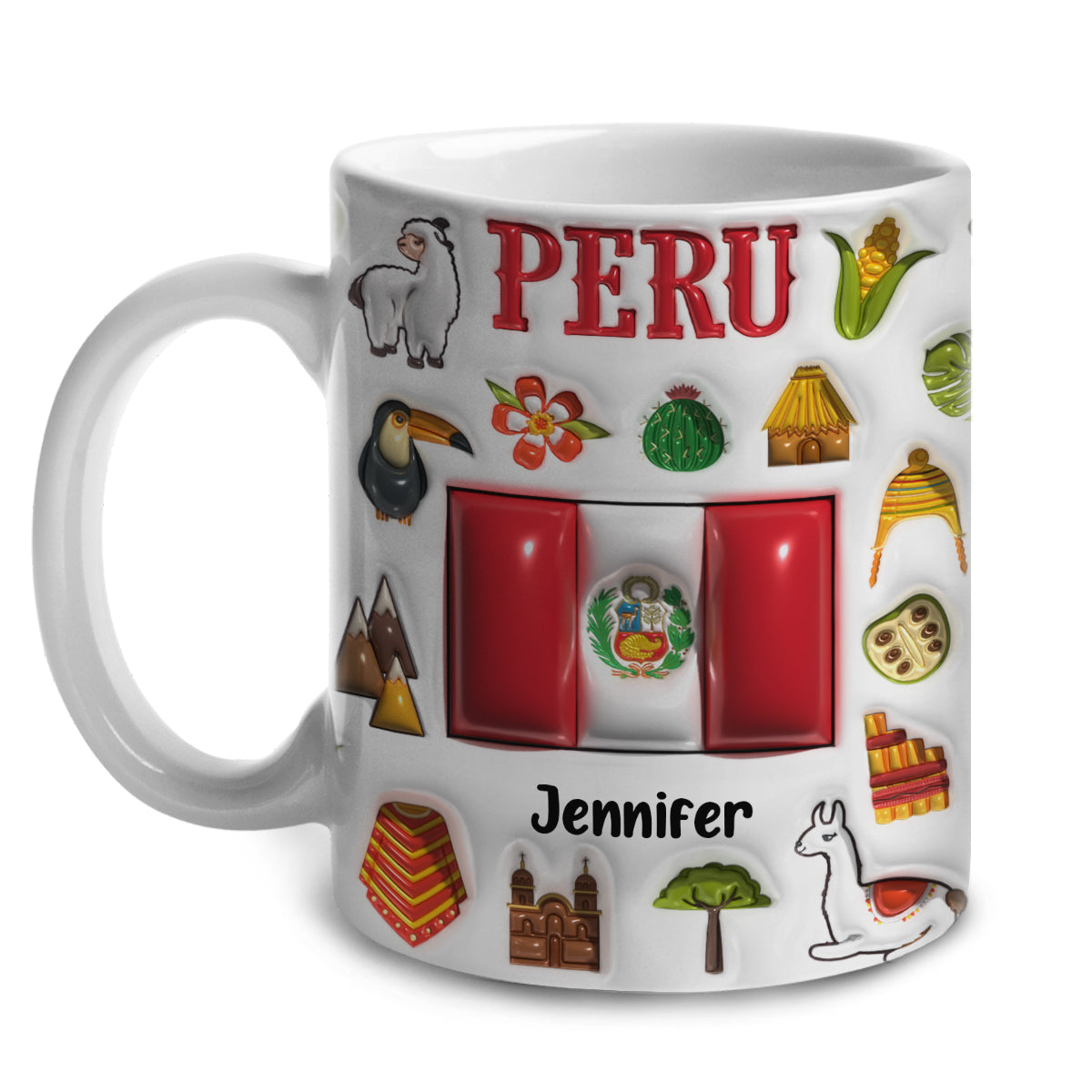 Custom Peru Coffee Mug Cup With Your Name