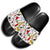 Peru Slide Sandals With Peruvian Flag Symbols