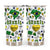 Custom Brazil Symbols Tumbler With Name On Heart 
