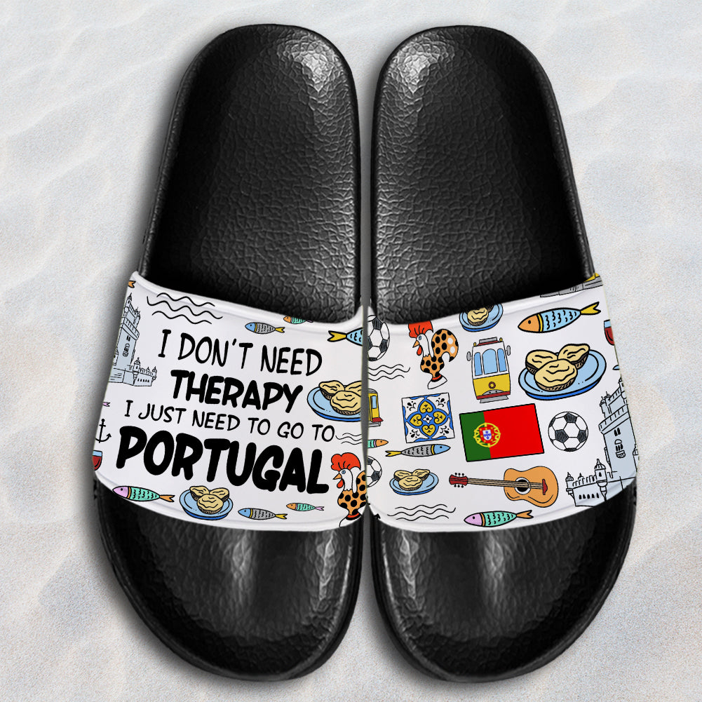 I Just To Go To Portugal Slide Sandals For Portuguese