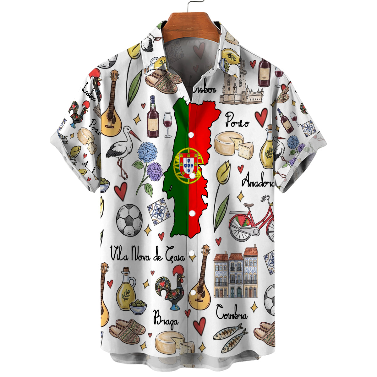 Portugal Hawaiian Shirt For Vacation And Travel Lovers