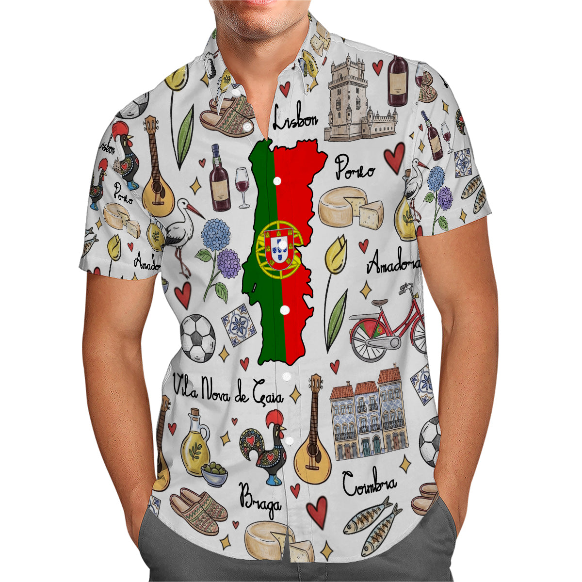 Portugal Hawaiian Shirt For Vacation And Travel Lovers