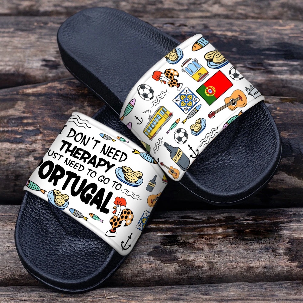I Just To Go To Portugal Slide Sandals For Portuguese